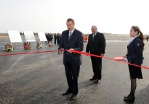 Azerbaijan`s President inaugurates new runway at Heydar Aliyev International Airport (PHOTO)