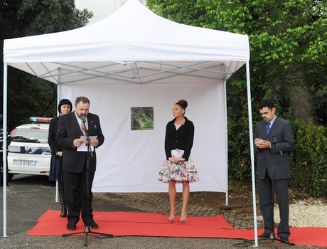 Mehriban Aliyeva unveils monument to great poet Nizami Ganjavi in Rome (PHOTO)