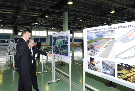 President of Azerbaijan inaugurates a number of factories in Sumgait (UPDATE)(PHOTO)