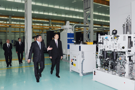 President of Azerbaijan inaugurates a number of factories in Sumgait (UPDATE)(PHOTO)