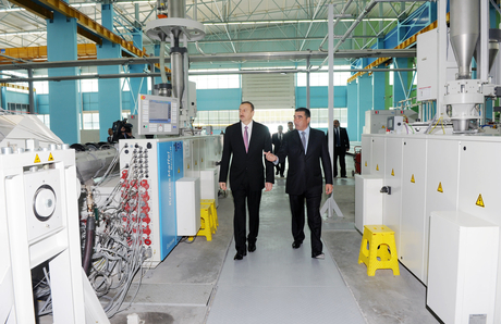President of Azerbaijan inaugurates a number of factories in Sumgait (UPDATE)(PHOTO)