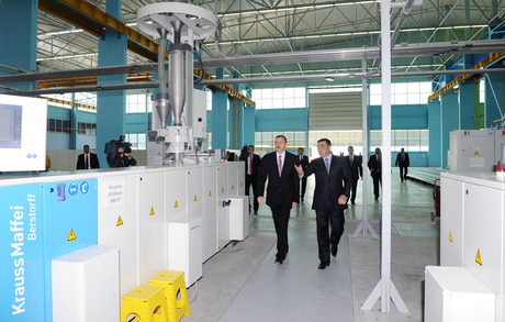 President of Azerbaijan inaugurates a number of factories in Sumgait (UPDATE)(PHOTO)