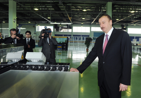 President of Azerbaijan inaugurates a number of factories in Sumgait (UPDATE)(PHOTO)
