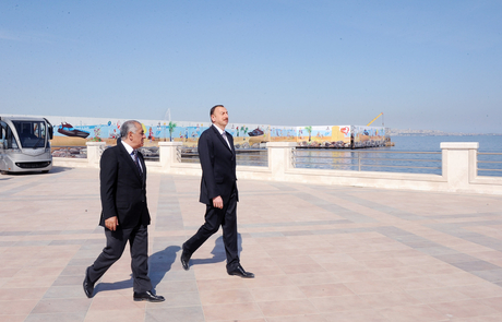 Azerbaijani President inspects work carried out in Baku on reconstruction and repair (PHOTO)