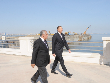 Azerbaijani President inspects work carried out in Baku on reconstruction and repair (PHOTO)
