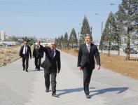 Azerbaijani President inspects work carried out in Baku on reconstruction and repair (PHOTO)