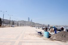 Azerbaijani President inspects work carried out in Baku on reconstruction and repair (PHOTO)