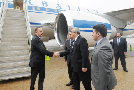Azerbaijani President arrives in US for working visit