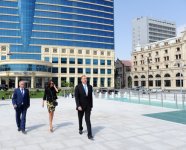 President Ilham Aliyev and his spouse inspects construction work at several places in Baku (PHOTO)