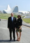 President Ilham Aliyev and his spouse inspects construction work at several places in Baku (PHOTO)