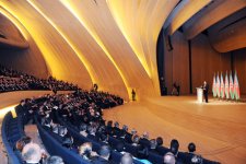 Azerbaijani President and his spouse opens Heydar Aliyev Center (PHOTO)