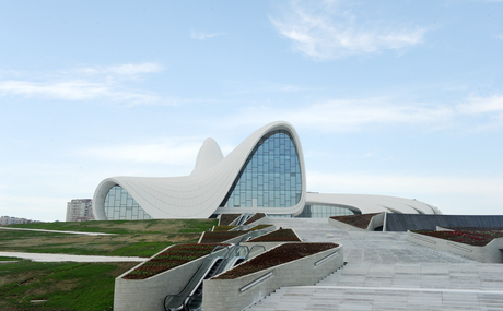 Azerbaijani President and his spouse opens Heydar Aliyev Center (PHOTO)