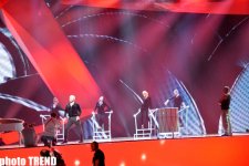 Eurovision-2012 Georgian representative and his sister on Baku Crystal Hall stage (PHOTO)