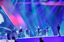 Eurovision-2012 Georgian representative and his sister on Baku Crystal Hall stage (PHOTO)