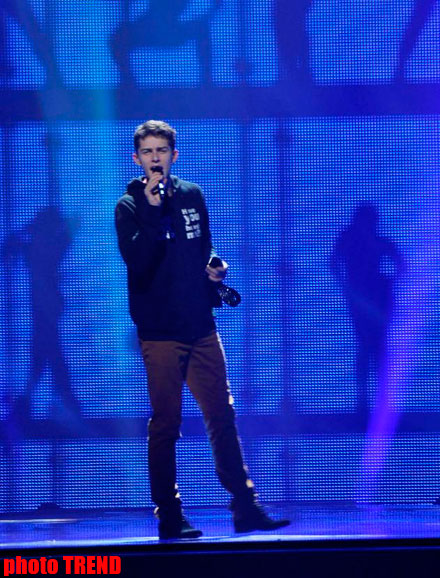 Eurovision-2012 Lithuanian participant performs on Baku Crystal Hall stage (PHOTO)