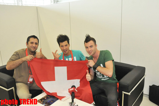 Eurovision 2012 Swiss representatives amazed by Maiden Tower in Baku (PHOTO)