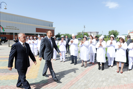 Azerbaijani President inaugurates Zarifa Aliyeva Nakhchivan Polyclinic (PHOTO)