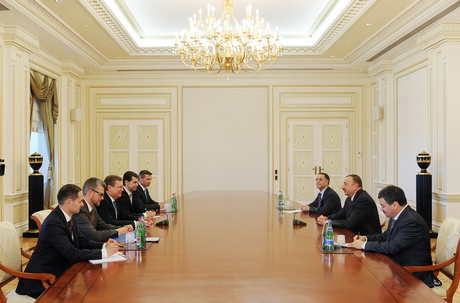 President Ilham Aliyev receives delegation led by Ukrainian FM