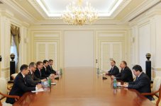President Ilham Aliyev receives delegation led by Ukrainian FM