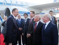 Azerbaijani President arrives in Turkey (PHOTO)