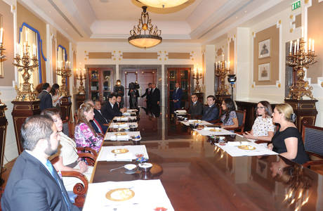 Azerbaijan’s first lady meets chairperson of Columbian Senate`s second constitutional committee (PHOTO)