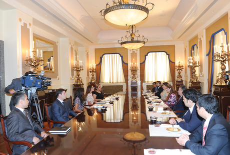Azerbaijan’s first lady meets chairperson of Columbian Senate`s second constitutional committee (PHOTO)