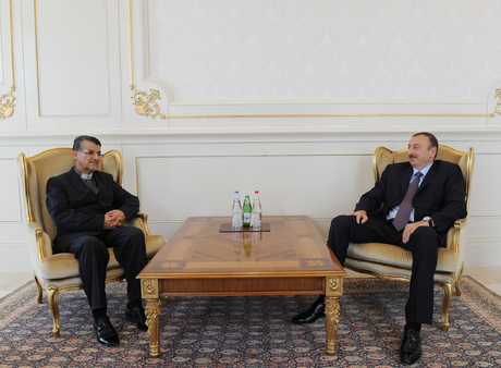 Azerbaijani President receives outgoing Iranian ambassador