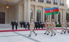 Head of European Council officially welcomed in Azerbaijan