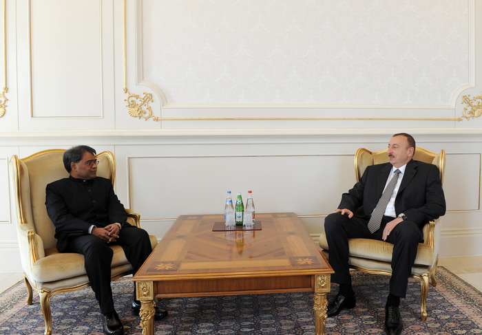 Azerbaijani President receives credentials of incoming Indian ambassador