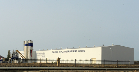 Azerbaijani President inaugurates Garadag Metal Constructions Plant (PHOTO)