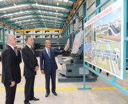 Azerbaijani President inaugurates Garadag Metal Constructions Plant (PHOTO)