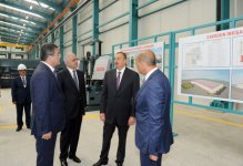 Azerbaijani President inaugurates Garadag Metal Constructions Plant (PHOTO)