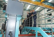 Azerbaijani President inaugurates Garadag Metal Constructions Plant (PHOTO)