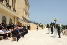 Azerbaijani and Tajik presidents make joint press statements