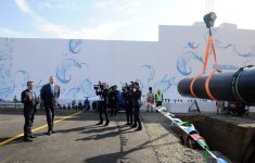 Azerbaijani President lays foundation stone for Shirvan-Mughan group water pipeline in Hajigabul (PHOTO)