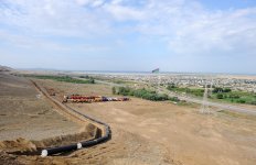 Azerbaijani President lays foundation stone for Shirvan-Mughan group water pipeline in Hajigabul (PHOTO)