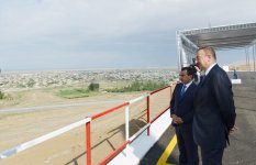Azerbaijani President lays foundation stone for Shirvan-Mughan group water pipeline in Hajigabul (PHOTO)