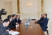 Azerbaijani President receives Turkish delegation lead by Transport, Navigation and Communication Minister