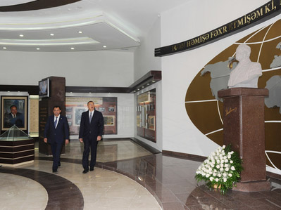 Azerbaijani President inaugurates newly reconstructed Heydar Aliyev Center in Lankaran (PHOTO)