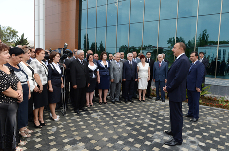 Azerbaijani President inaugurates newly reconstructed Heydar Aliyev Center in Lankaran (PHOTO)