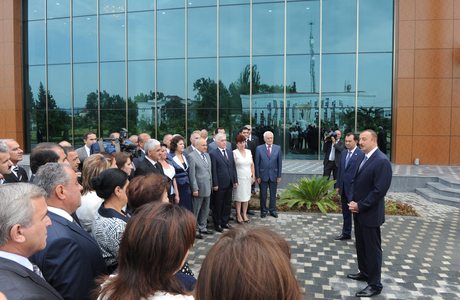 Azerbaijani President inaugurates newly reconstructed Heydar Aliyev Center in Lankaran (PHOTO)