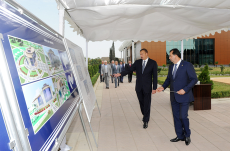 Azerbaijani President attends ceremony of laying foundation stone of Youth Center in Lankaran region (PHOTO)