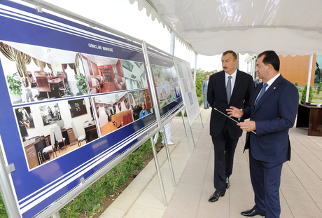 Azerbaijani President attends ceremony of laying foundation stone of Youth Center in Lankaran region (PHOTO)