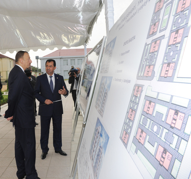 Azerbaijani President attends ceremony of laying foundation stone of Youth Center in Lankaran region (PHOTO)