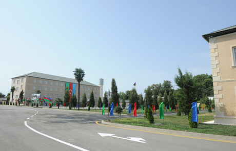 Azerbaijani President opens newly reconstructed Lankaran frontier troops garrison (PHOTO)