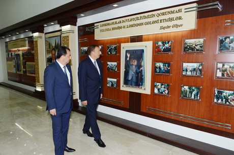 Azerbaijani President inaugurates newly reconstructed Heydar Aliyev Center in Lankaran (PHOTO)