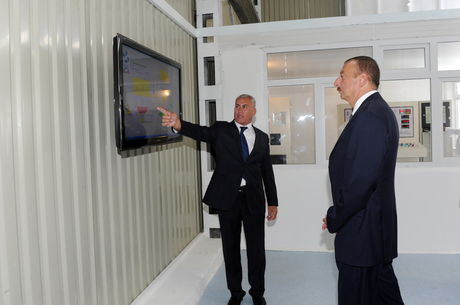 President Ilham Aliyev visits Jalilabad Broiler`s newly-reconstructed poultry meat production facility (PHOTO)
