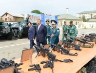 Azerbaijani President opens newly reconstructed Lankaran frontier troops garrison (PHOTO)