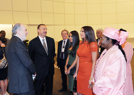 Azerbaijani President and his spouse attend Crans Montana Forum in Baku (PHOTO)