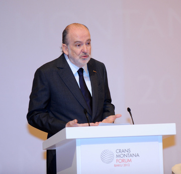 Azerbaijani President and his spouse attend Crans Montana Forum in Baku (PHOTO)